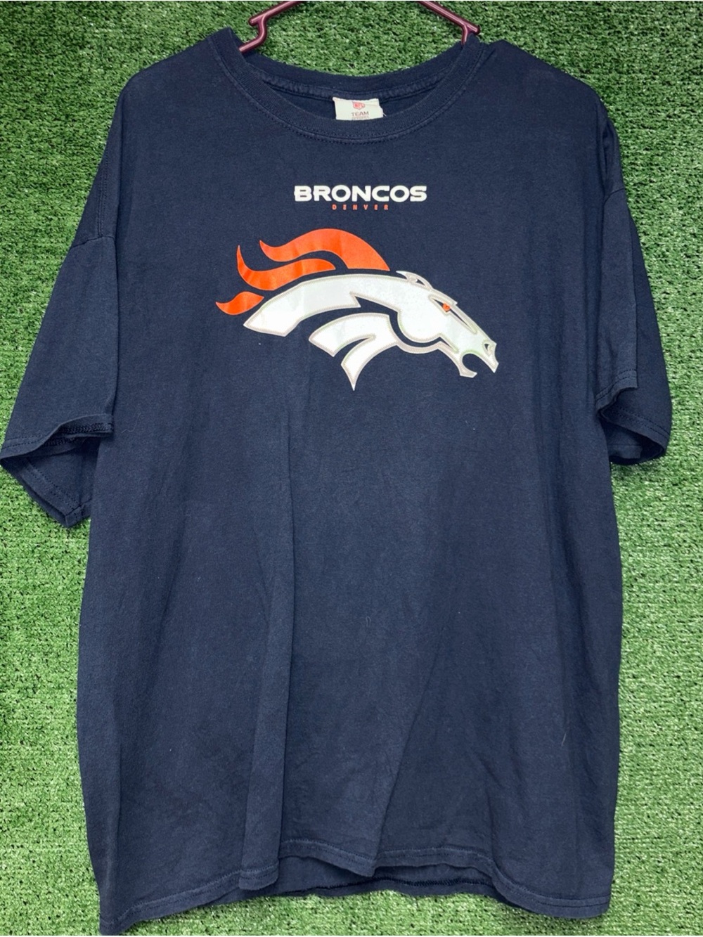 Denver Broncos Vintage Y2K Peyton Manning Navy Blue Shirt XL NFL tag